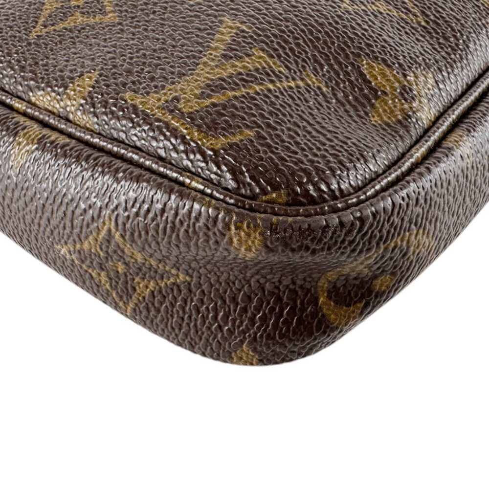 LOUIS VUITTON Brown Monogram Canvas Pochette Mini Bag - Picture 9 of 12